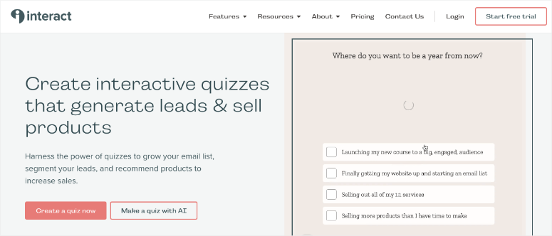 Interact Quiz Builder