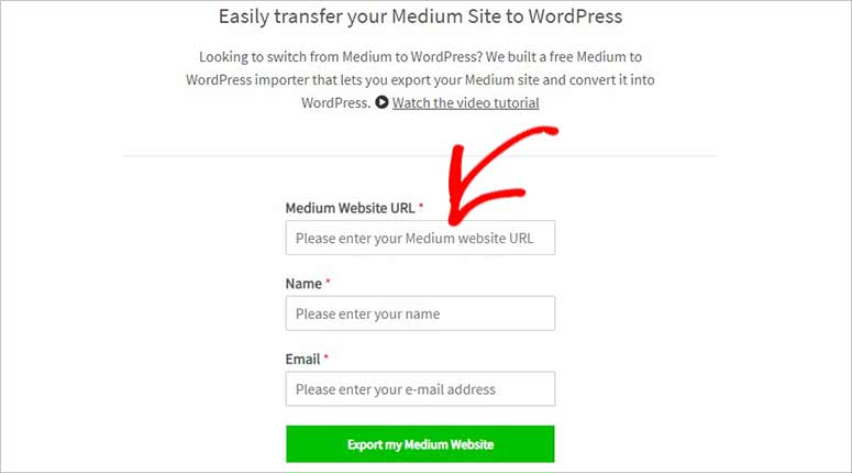 Medium to WordPress tool