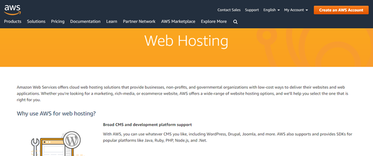 aws web hosting