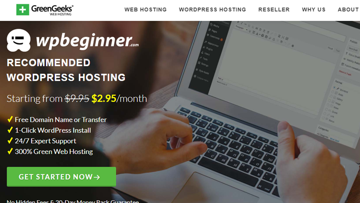 greengeeks wordpress hosting review