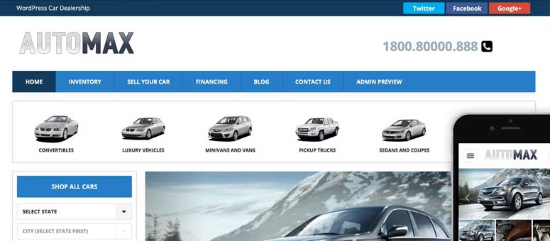 Automax - IsItWP - Détecteur de thèmes WordPress gratuit Automax