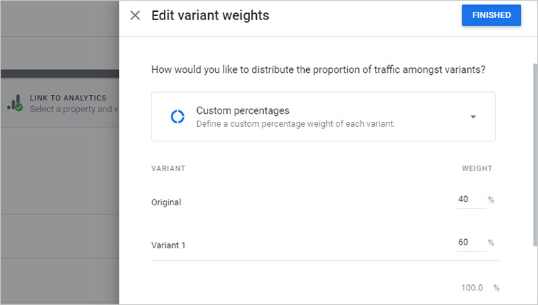 Edit variant weight