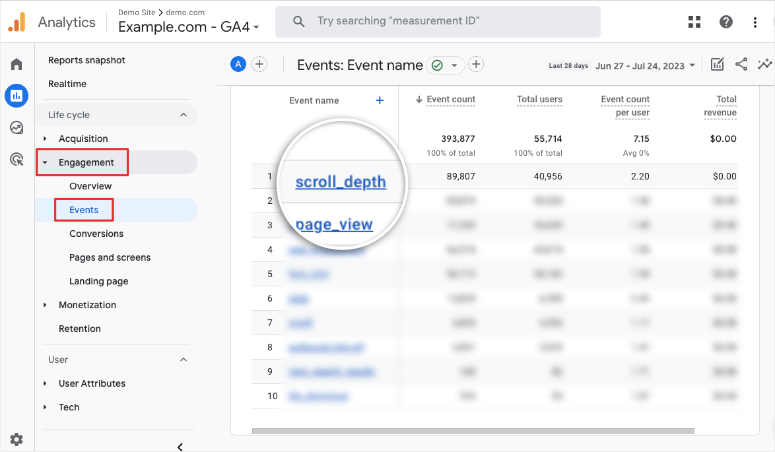 scroll depth in ga4