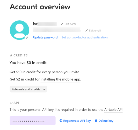 Account - Airtable - IsItWP - Détecteur de thèmes WordPress gratuit API Airtable