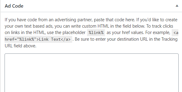 Adsanity ad code 