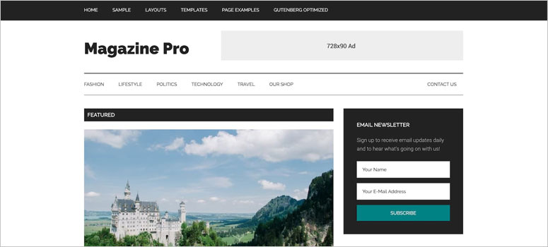 Magazine Pro, news themes