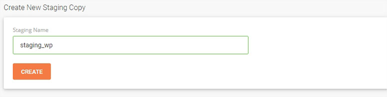 Create SiteGround Staging