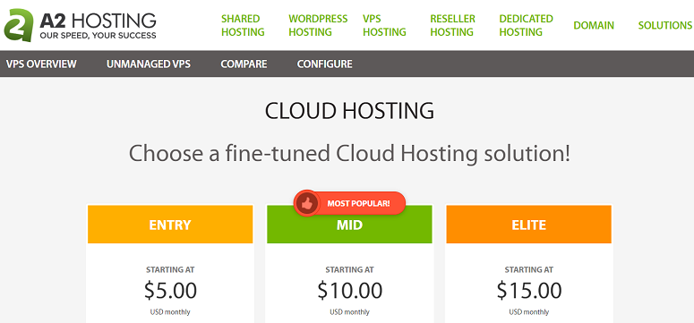 A2 Cloud hosting