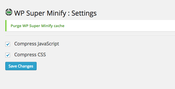 WP Super Minify screenshot