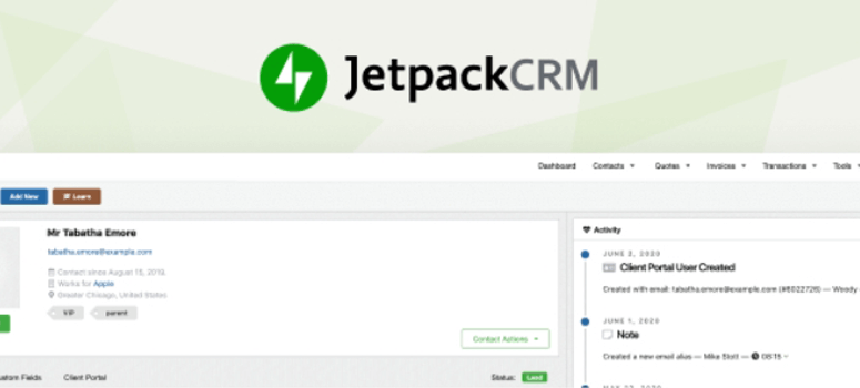 Jetpack CRM Plugin