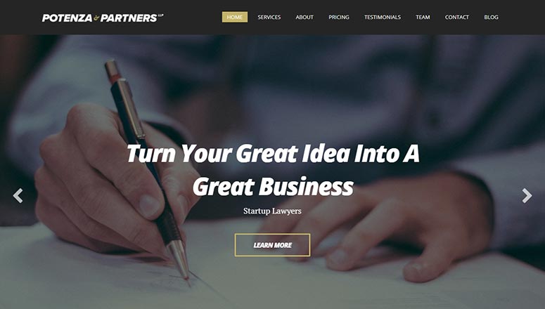 Potenza - IsItWP - Détecteur de thèmes WordPress gratuit Potenza