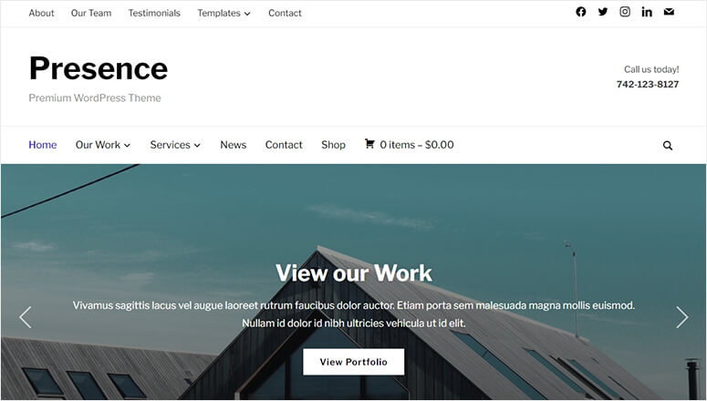 Presence - IsItWP - Détecteur de thèmes WordPress gratuit Presence