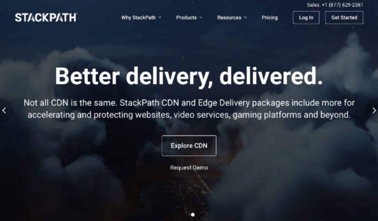 StackPath homepage