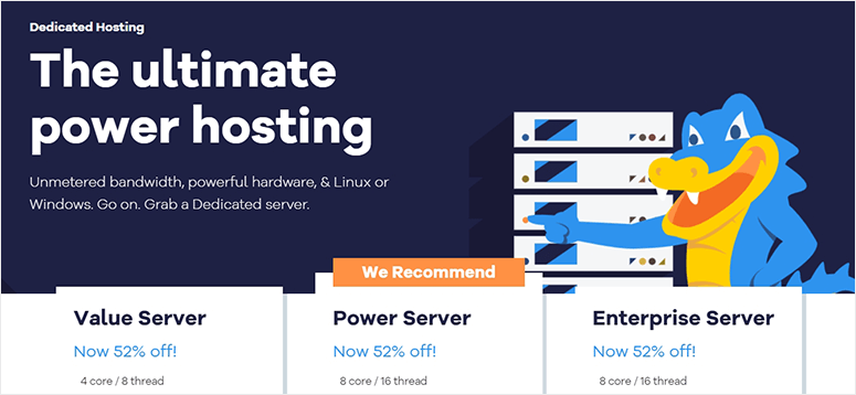 Hostgator Dedicated Hosting plans