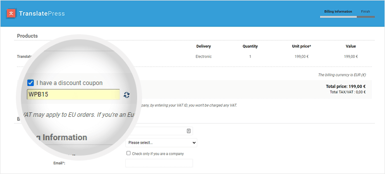 TranslatePress coupon code