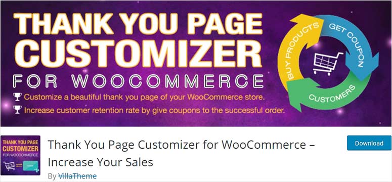 Thank you page customizer for WooCommerce