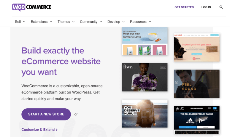 woocommerce home page