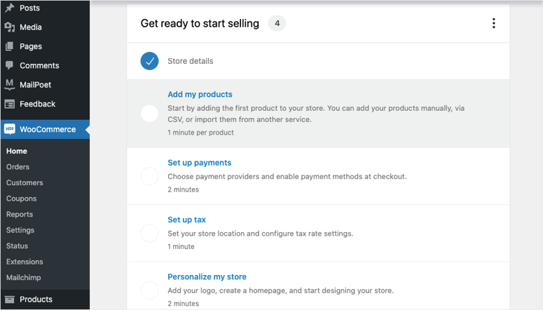 woocommerce setup checklist