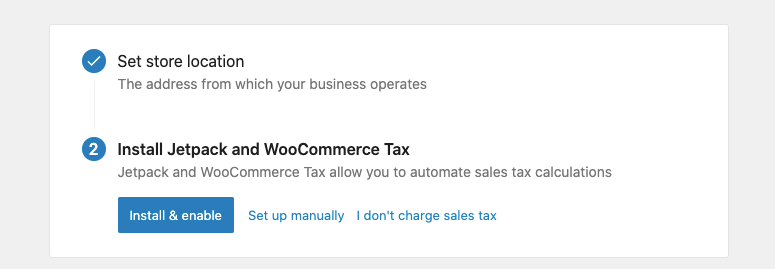 install jetpack and woocommerce tax
