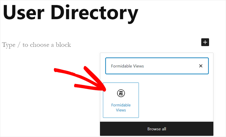 formidable views block