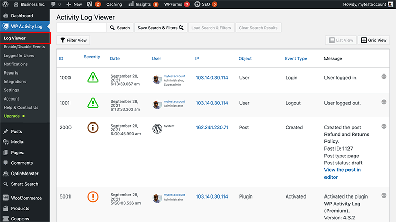 Log viewer