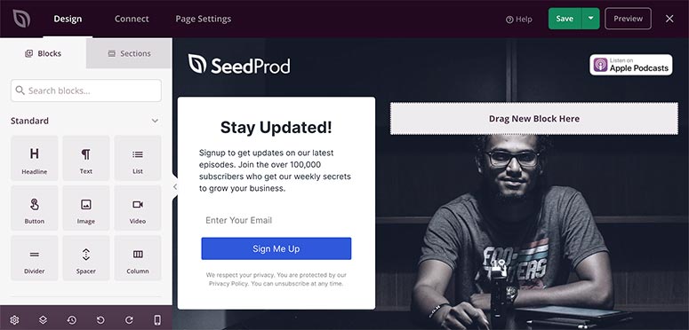 SeedProd page builder