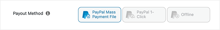 Payout methods