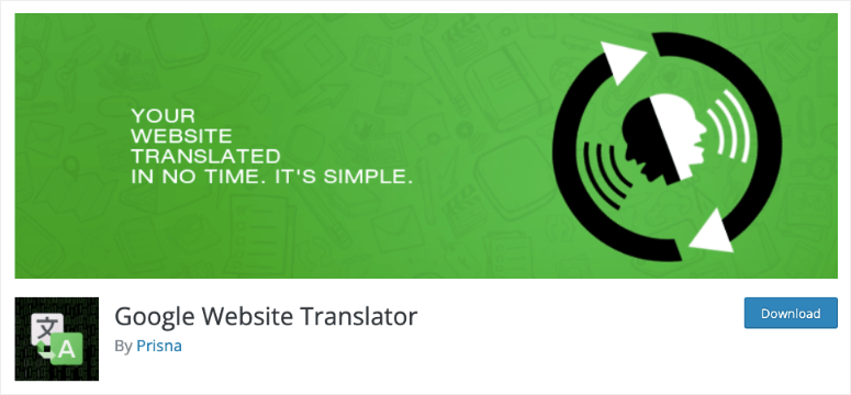 google website translator