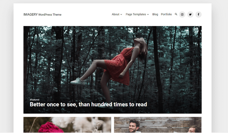 imagery wordpress theme