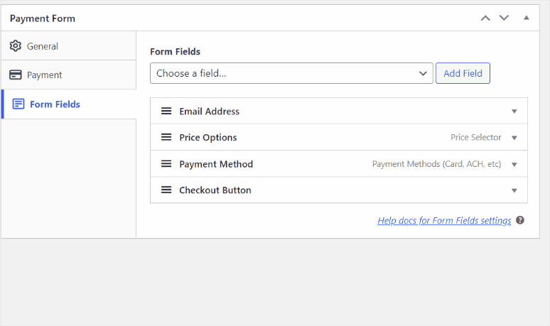 drag and drop form fields