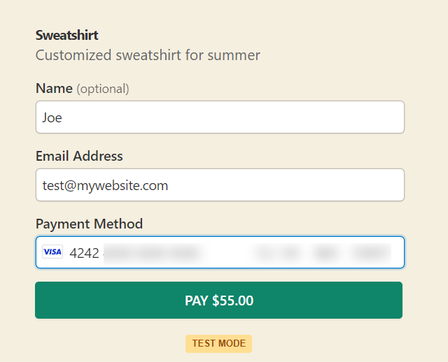 test form submission how to accept credit card payments on wordpress 