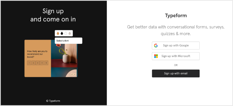 typeform best form builders conditional logic