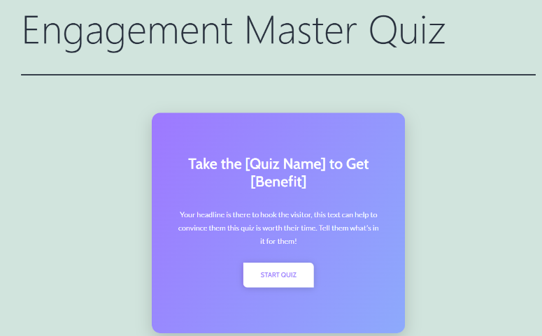 thrive live quiz