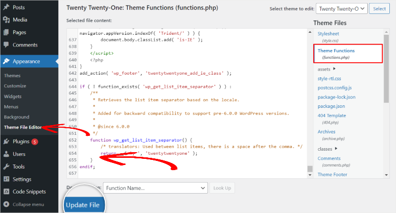 cpanel add google tracking id functions