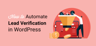 how to automate lead verification wordpress sites