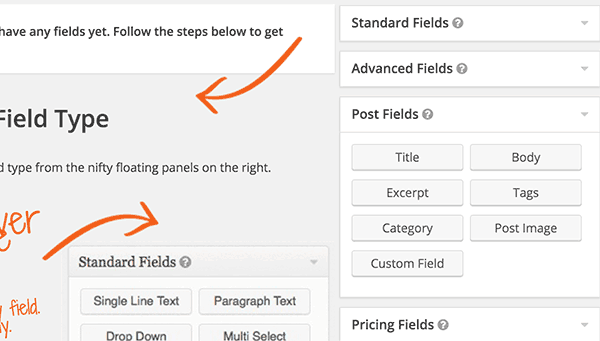 Post fields allow you to add user submitetd content