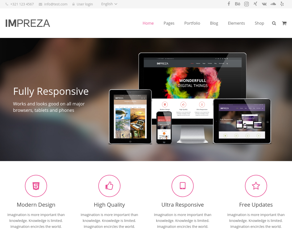 Impreza WordPress Theme Review