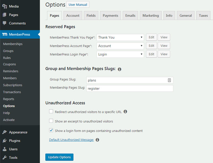 memberpress-plugin-options