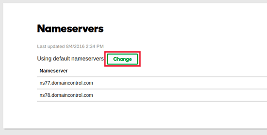 change-nameservers