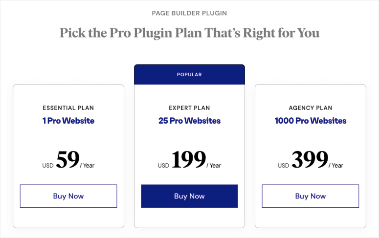 elementor pricing