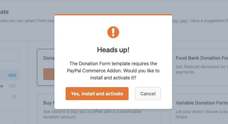 enable paypal commerce addon