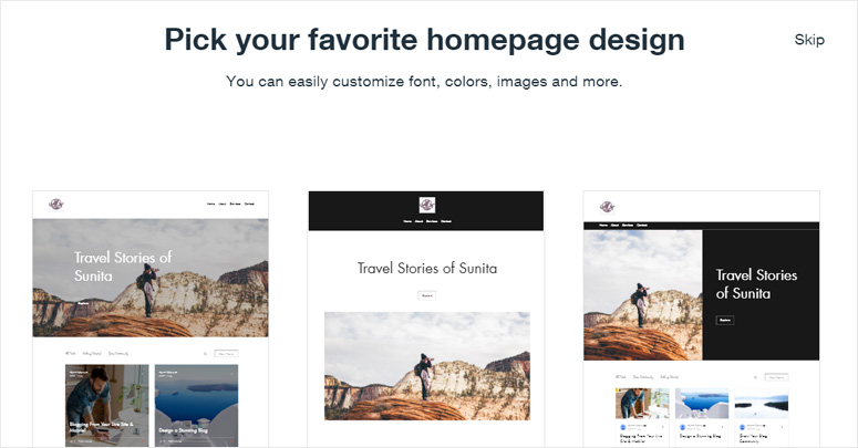 choose-homepage-theme-wix