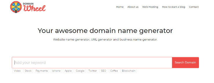 domainwheel-blog-name-generator