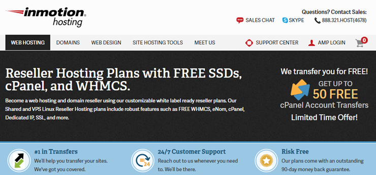 inmotion hosting reseller hosting review