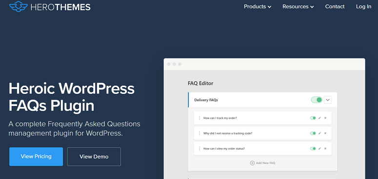 HeroThemes, FAQ plugins
