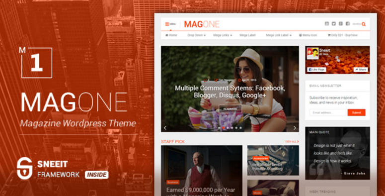 Magone magazine theme