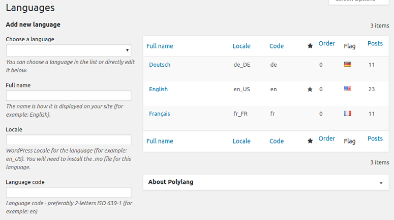 Polylang languages, WPML vs Polylang