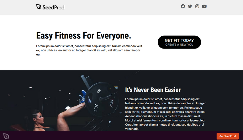 seedprod fitness template