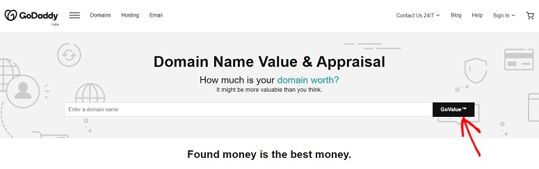 Domain appraisal, godaddy