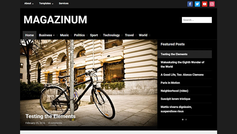 Magazinum Best WordPress Video Themes